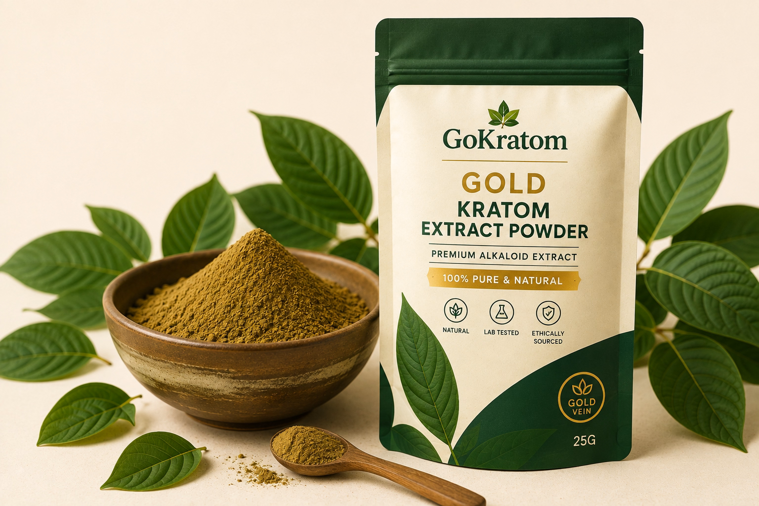 Gold Kratom Extract Powder