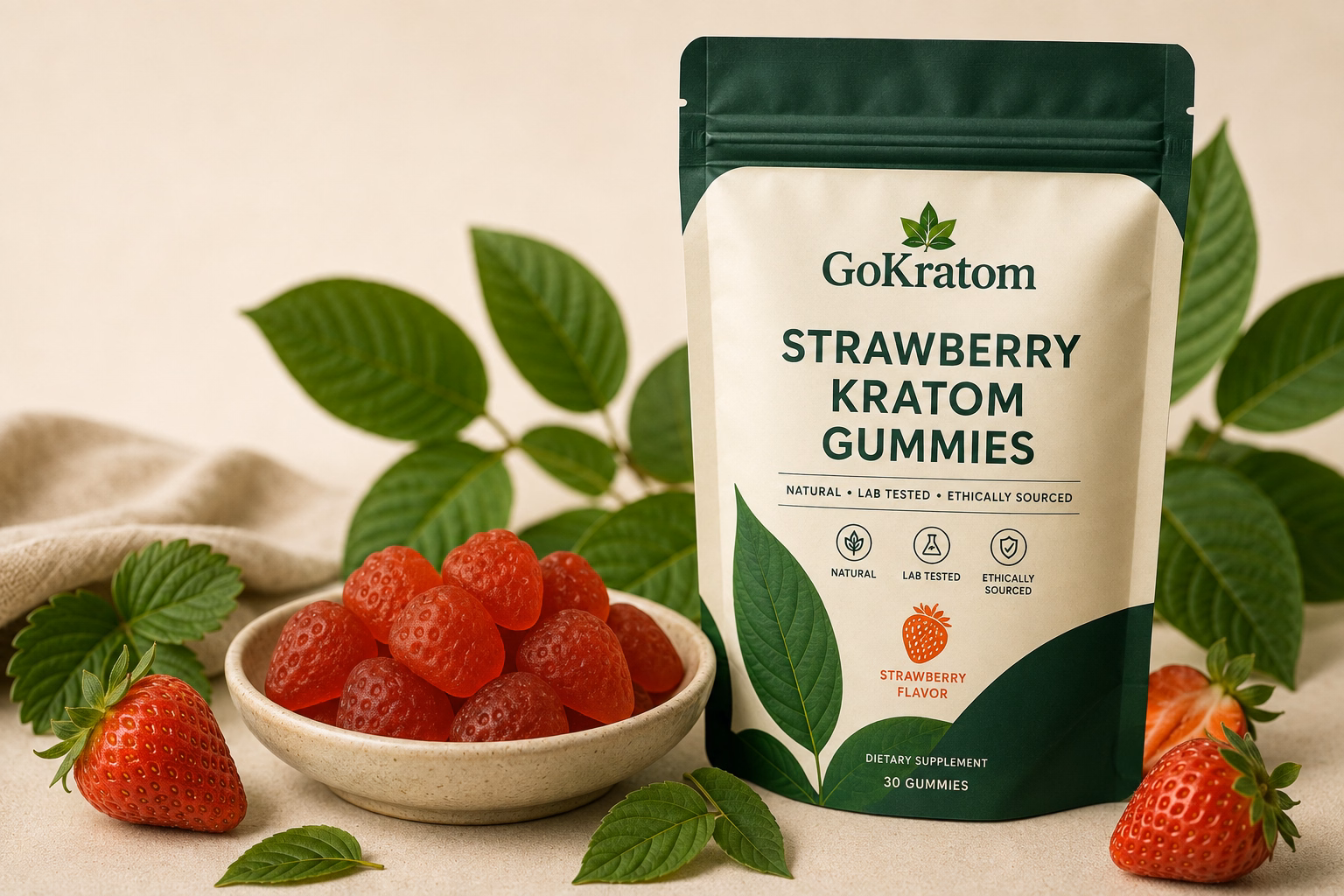 Strawberry Kratom Gummies