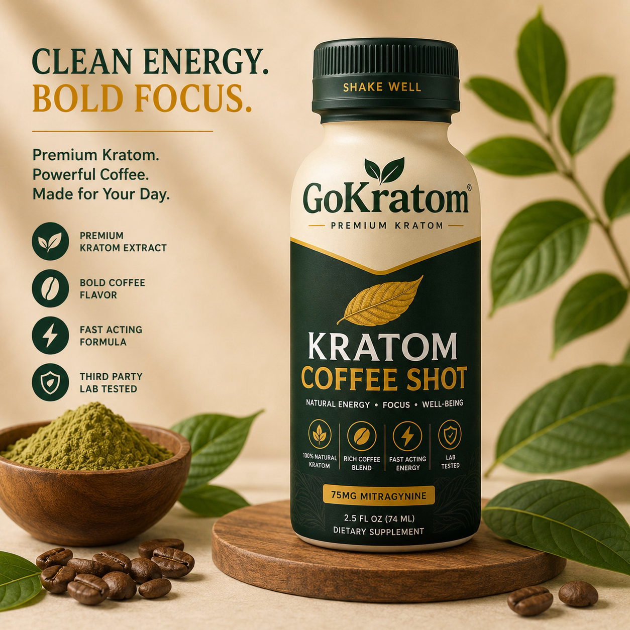 Kratom Coffee Shot
