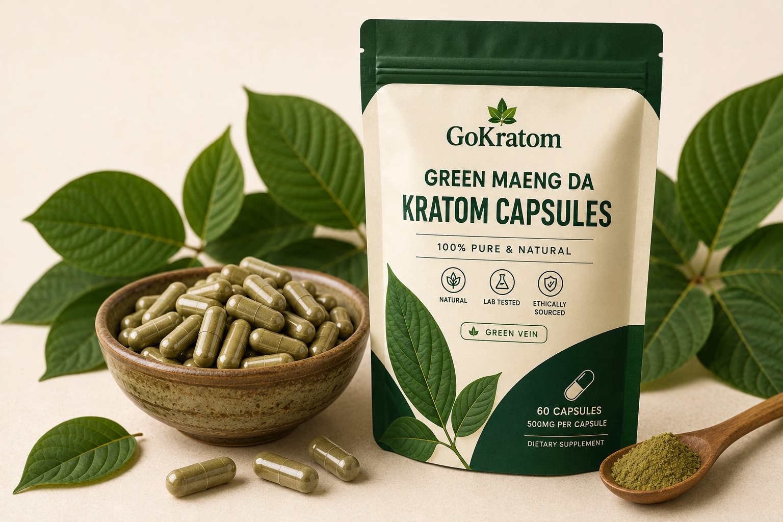 Green Maeng Da Kratom Capsules