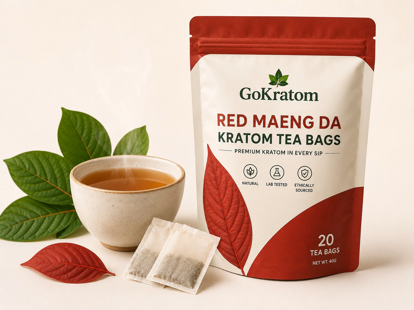 Red Maeng Da Kratom Tea Bags