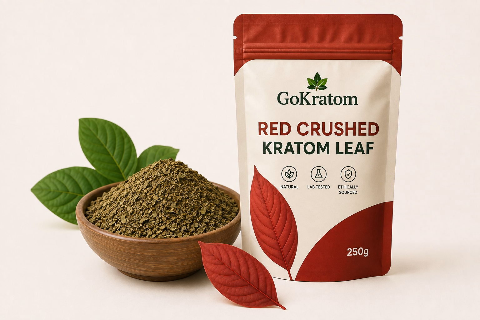 Red Crushed Kratom Leaf